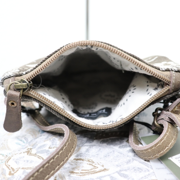 🆕Myra Bag Brown Floral Crossbody Bag Small Purse - Picture 7 of 8